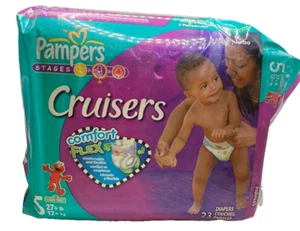 Vintage Windeln 2005 Pampers Cruisers Größe 5 SELTEN VERSIEGELT - 23 ct - Bild 1 von 1