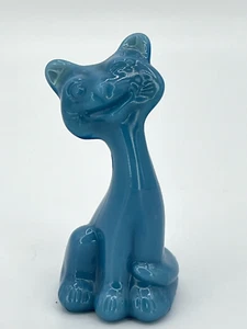 Fenton for FAGCA Exclusive Georgia Blue Happy Kitty - 4" (2023) - Picture 1 of 6
