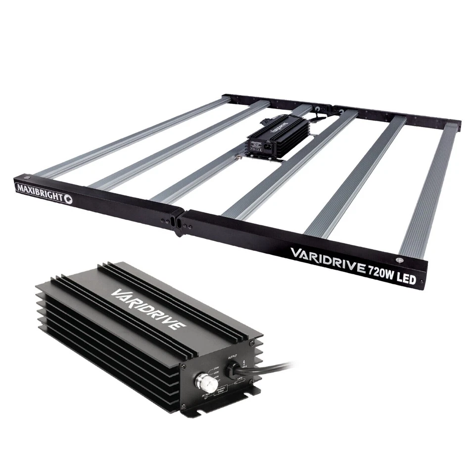 MAXIBRIGHT VARIDRIVE 720w LED Apparecchio 6 Bar Luce Coltivazione Idroponica Spettro Completo