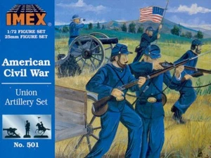 IMEX SOLDATINI 1/72 FAR -WEST MADE IN USA - AMERICAN CIVIL WAR Union Artillery - Imagen 1 de 5