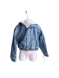 Cat And Jack Jean Warm Denim Jacket Sz XS 4/5 - Picture 1 of 3