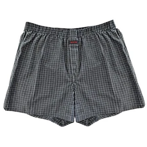 Men's Tagless Boxer Underwear, Exposed Waistband, 100% Cotton Shorts Bottoms - Picture 1 of 7