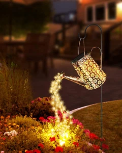 Solar Watering Can Lights,Solar Lights Outdoor Garden Decor,Large Hanging IP6... - Picture 1 of 1