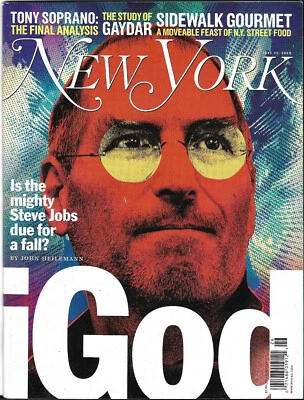 Steve Jobs iGod NEW YORK Magazine Science of Gaydar June 25, 2007 Newstand RARE - Image 1 of 4