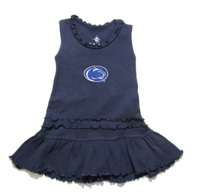 PENN STATE Infant Girls 6-9 MO Sleeveless Navy-blue Cheerleader Dress WE ARE... - Image 1 of 4