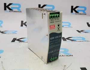 *LOT OF 2* Mean Well SDR-120-24 Power Supply 240VAC 24V 5A - Picture 1 of 5