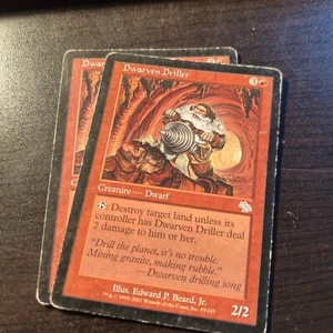 2X Dwarven Driller Judgment Magic the Gathering MTG. MP. m2 - Picture 1 of 1