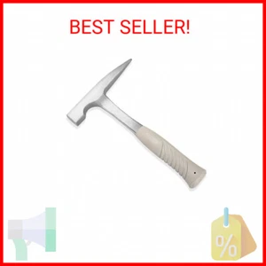 EFFICERE 22-Ounce All Steel Rock Pick Hammer with Pointed Tip, 11-Inch Overall L - Picture 1 of 2