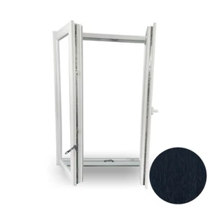 Kunststofffenster Stulp Stulpfenster 2-Fach 2-Flügel außen Anthrazit RAL7016 - Bild 1 von 1