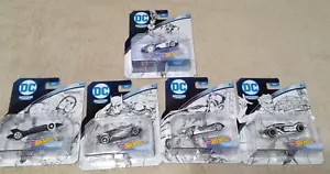 HOT WHEELS CHARACTER CARS (5) DC SKETCHED SERIES SET - Picture 1 of 10