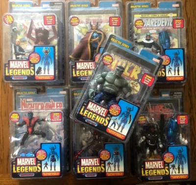 NUEVO EN PAQUETE MARVEL LEGENDS SERIE GALACTUS! JUEGO BAF BASE 2005 COMPLETO PRECINTADO WO VARIANTE Foto 1 de 4