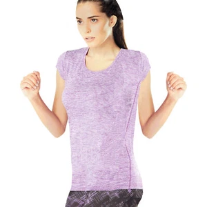 Damen Funktionsshirt T-Shirt Fitness Sport Atmungsaktiv Feuchtigkeitsregulierend - Bild 1 von 3