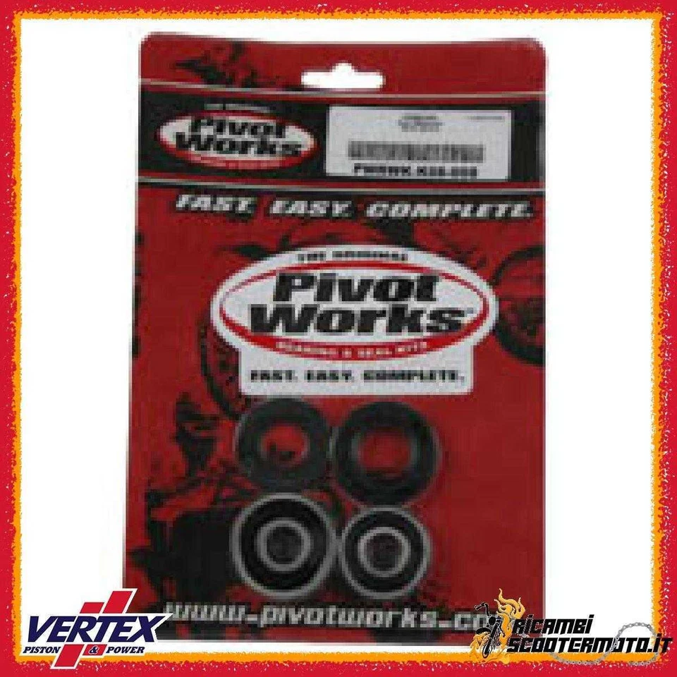 Kit cojinete de rueda trasero sellos Kawasaki Kx 80 1988-1997 PWRK08008#2 Foto 1 de 1