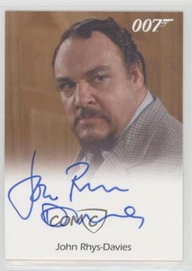 2012 James Bond: 50th Anniversary Series 2 Full Bleed John Rhys-Davies Auto 0aa