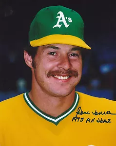 GENE TENACE OAKLAND A'S 1975 ALL STAR ACTION SIGNED 8x10 - Picture 1 of 1