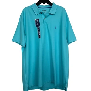 IZOD Men’s Sz XL Turquoise Polo Shirt NWT - Picture 1 of 8