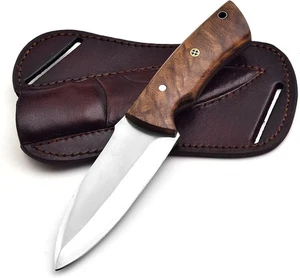 Fixed Blade Hunting Tracker Knife, Stainless Steel Blade Bushcraft Knife - Picture 1 of 5