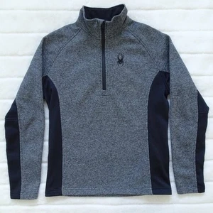 Spyder Men's Sweatshirt Pullover 1/4 Zip Medium Gray - Picture 1 of 12