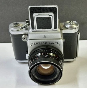 C031 Kamera Pentacon Six TL Carl Zeiss Jena MC Biometar 2,8/80 Objektiv - Bild 1 von 9