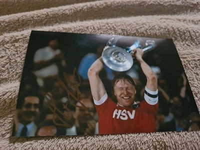 Unikat. Originales Autogramm. Horst Hrubesch. DFB. HSV. Bundesliga. Rarität.  - Bild 1 von 2