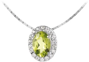 Jacques Lemans - Kette Peridot Oval Pave - SE-C116B - Halsschmuck - Bild 1 von 1
