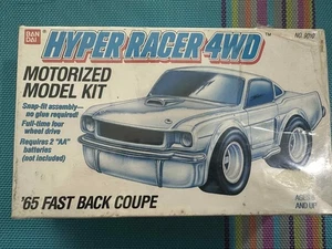 Bandai - Hyper Racer 4wd 1965 Ford Mustang Motorized Model Kit #9010 Sealed! - Picture 1 of 1