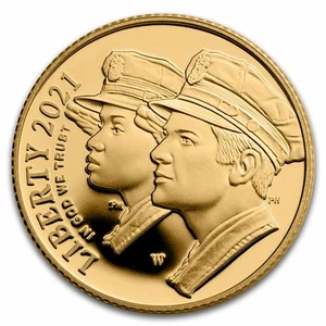 2021-W Gold $5 Law Enforcement Memorial Proof (Capsule Only) - Picture 1 of 4
