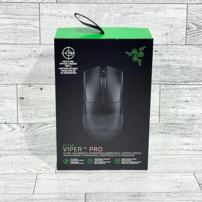 Razer Viper V3 Pro Ultra-Lightweight Hyperspeed Symmetrical Wireless Mouse Black - Image 1 of 3