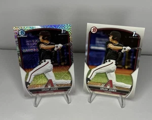 Bowman 2023 - Chrome Prospects Druw Jones #BCP-25 Mojo refractor (RC) y papel radiocontrol - Imagen 1 de 2