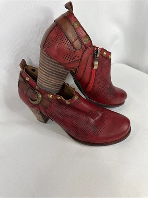 Botines L’artiste Rojo Burdeos Talla 37 Mujer’s Hebilla Nuevos Foto 1 de 4