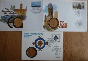 Gedenknumis Briefe  OHNE Münzen - Bild 1 von 6