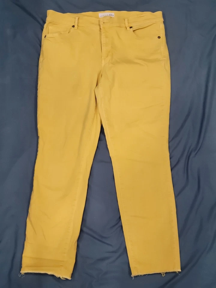 Pantalones de mezclilla Ann Taylor LOFT modernos corte fresco ajustados talla 29/8 Cool Melon Foto 1 de 4