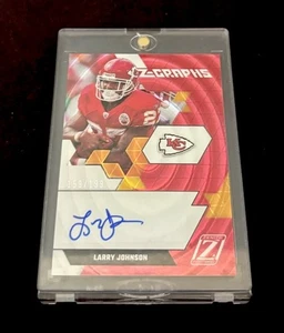2021 Panini Zenith Z-Graphs Larry Johnson AUTO /199 - Kansas City Great - Picture 1 of 2