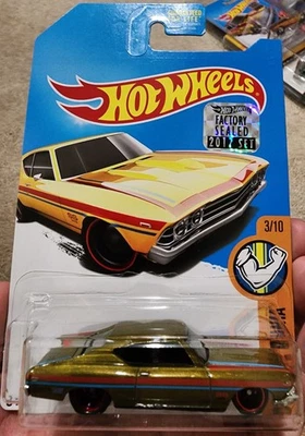 2017 Hot Wheels SUPER TREASURE HUNT '69 CHEVELLE SS 396 SET SELLADO DE FÁBRICA Foto 1 de 2