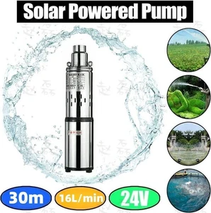Bomba de pozo profundo solar 24V 200W bomba de pozo bomba de tubo bomba sumergible jardín 1,5m3/h - Imagen 1 de 7