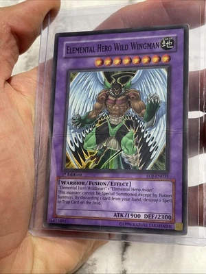 Elemental Hero Wild Wingman - EOJ-EN035 - Ultimate Rare - 1st Edition HP/MP Holo - Image 1 of 3