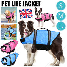 Dog Safety Life Jacket Pet Rip Stop Buoyancy Lifesaver Adjustable Rescue Handle