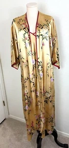 Vintage Women's Floral Nightgown & Robe Set w Adjustable Straps Size S NG59 5 - Picture 1 of 13