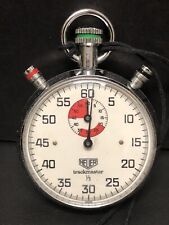 Tag Heuer Trackmaster Dual Pusher 1/5 Stopwatch Vintage Original