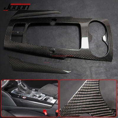 Panel de cambio de marchas de consola central de fibra de carbono para Audi A3 S3 RS3 2014-2018 Foto 1 de 4