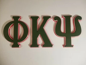 Breting Designs Greek Letters Phi Kappa Psi Dorm Room Door Wall Shelf Office - Picture 1 of 12