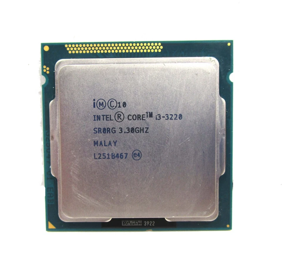 INTEL Core i3-3220 Processor @3.30GHz 512KB  Socket 1155 SR0RG - Image 1 of 1