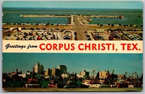 Vintage Grüße aus Fronleichnam Texas TX Skyline T-Köpfe Stadtansicht Postkarte - Bild 1 von 2