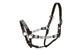 TUFFRIDER WESTERN DELUXE SHOW HALTER WITH SILVER HARDWARE - Picture 1 of 1
