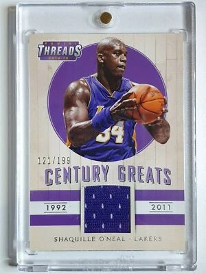 2014 Threads Shaquille O'Neal #PATCH /199 Game Worn Jersey - Ready to Grade - Image 1 of 3
