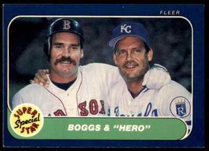 1986 Fleer Wade Boggs/George Brett B Baseball Cards #634