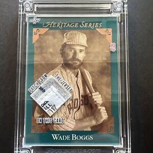 1992 Studio Heritage Series Wade Boggs BC-3 Jersey fusion 4/26 Jersey patch