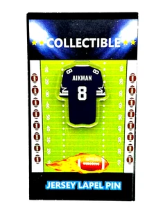 Dallas Cowboys Troy Aikman jersey lapel pin-Classic RETRO Collectible-TRIPLET - Picture 1 of 1