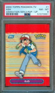 2000 Topps Nintendo Pokemon ASH Animation Series 3 Pop-Up #1 PSA 8 - Picture 1 of 2