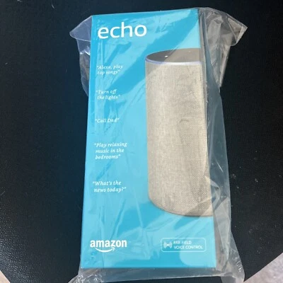 Amazon Echo (2nd Generation) Smart Assistant - Heather Grey Fabric - Image 1 of 2